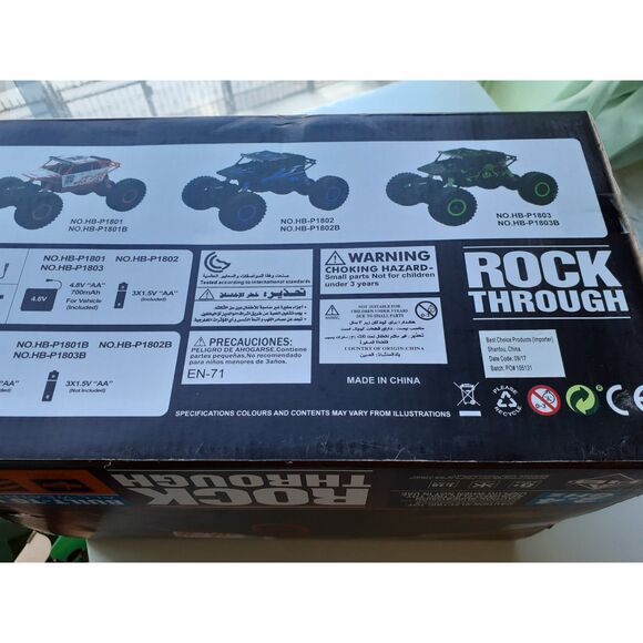 4WD Rock Through Monster Red Truck 1:18 2.4G RC Car Off-Road Vehicles for Kids - Picture 4 of 7